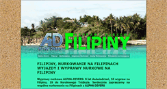 Desktop Screenshot of filipiny.alpha-divers.pl