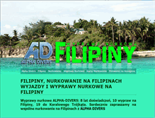 Tablet Screenshot of filipiny.alpha-divers.pl